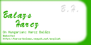 balazs harcz business card